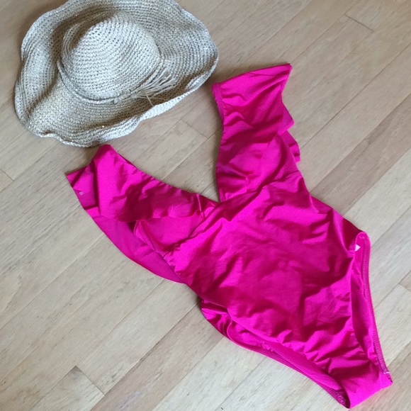 Trina Turk NWT fushia one piece - Picture 5 of 10
